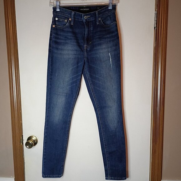 Lucky Brand Denim - Lucky Brand Women's Skinny Jeans Size 4 27 Dark Wash Stretch Denim
